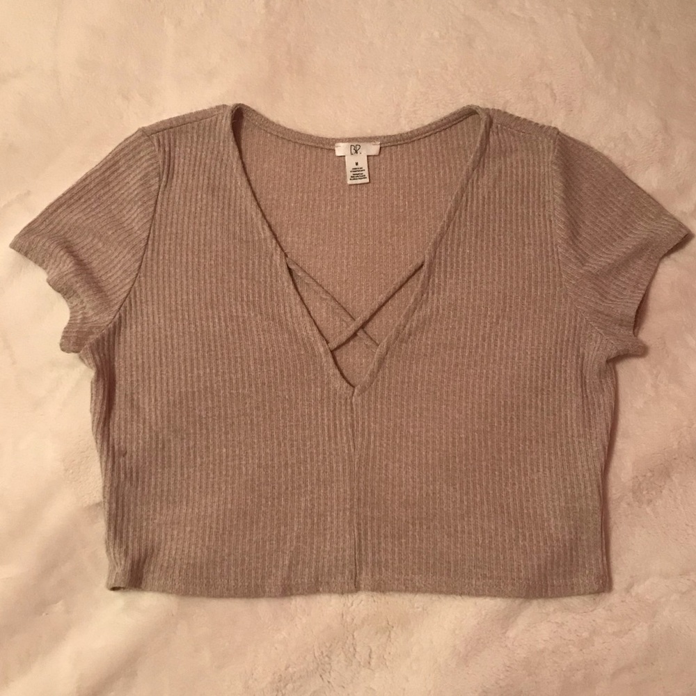 Nordstroms BP criss cross cropped shirt